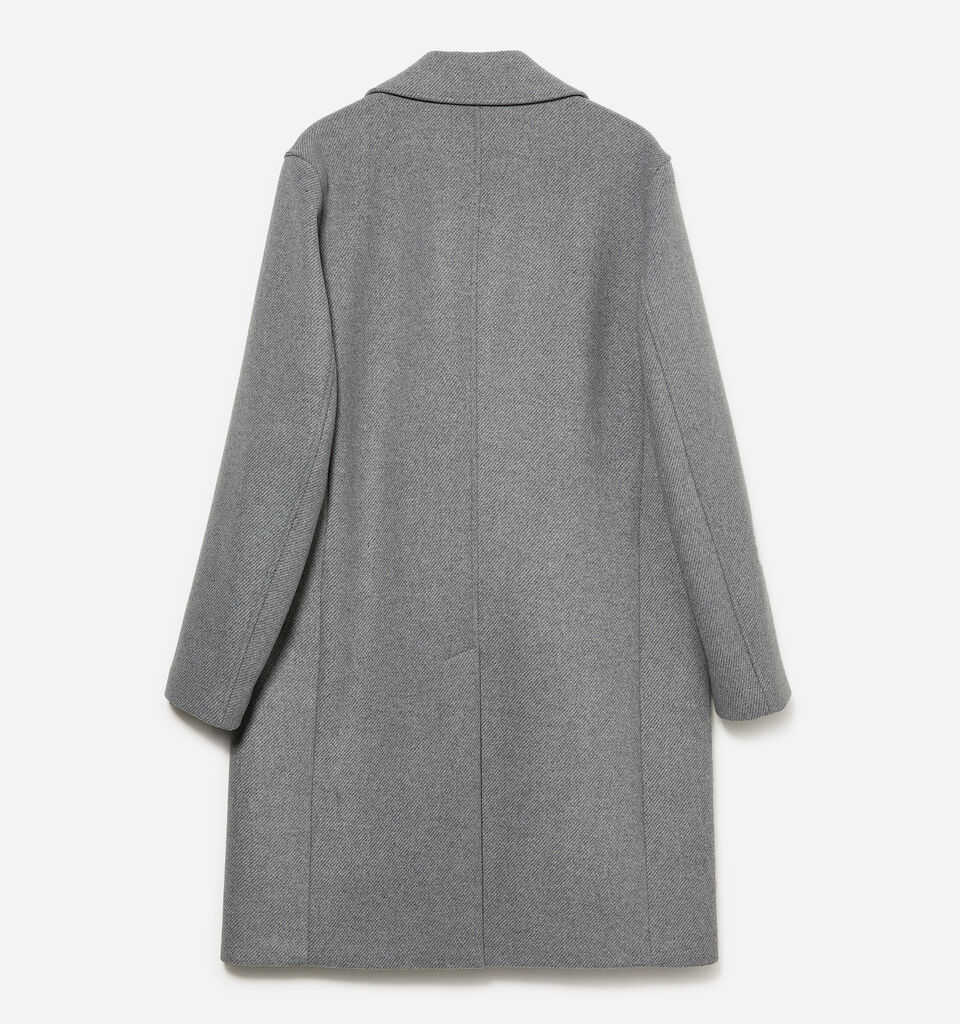 Light gray single-breasted coat - men's coats - Gray | Sisley image number 2